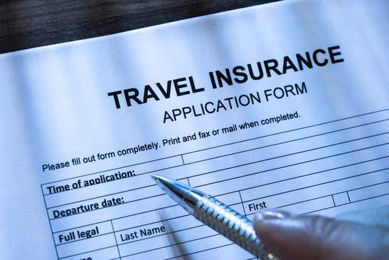 travel insurance application